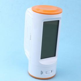 Orange And White Cylinder Luminous Digital Electric Alarm Clock