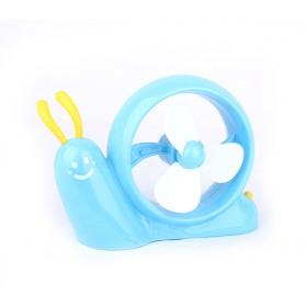 Mini Cute Blue Snail-Design Hand-held Portable Cartoon Fan