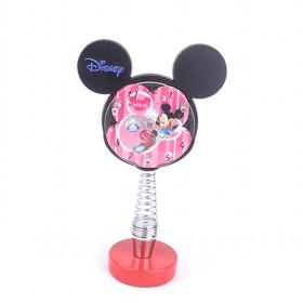 Mini Lovely Pink Mickey Cartoon Round Tableset Sitting Clock