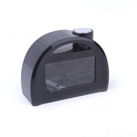 Small Size Multifunctional Black Semicircle Plastic Digital LED Alarm Clock