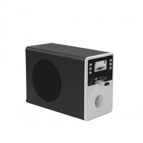 Large Size Black And Silver Simple Design Multimedia Audio Computer Speaker