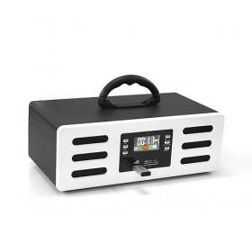 Black And Silver Cuboid Multimedia Audio Computer Speaker