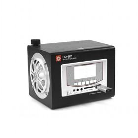 Black And Silver Cuboid Design Digital Multimedia Audio Computer Speaker/ Amplifier