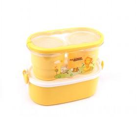 Yellow High-capacity Lunch-box Insulated Heat Perservation Dinner Bucket