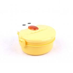 Cute Light Yellow Bird Design Cartoon Eco-friendly Plastic Insulated Lunch Box