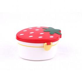 Strawberry Shape Lunch Box Plastic Insulated Heat Perservation Dinner Bucket