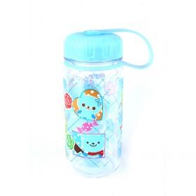 Cute Baby Bear Pring Blue Space Portable Plastic Kettle