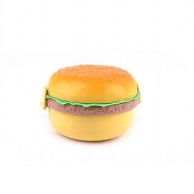Cute Hamburger-shape Plastic Multilayers Insulated Lunch Box