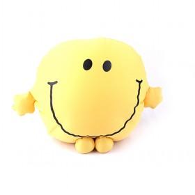 Good Quality Smiling Face Hugging Cushion Hold Pillow in Yellow