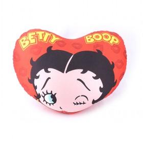 Red Cute Betty Heart Shape Hold Pillow With Yellow Letters