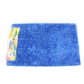 Good Quality Simple Blue Rectangular Polyester Area Rug/ Chair Mat/ Door Bedroom Carpet