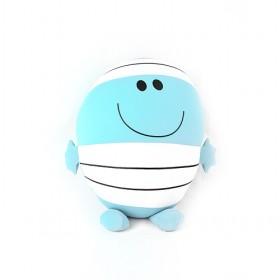 High- Quality Light Blue Fish Lumbar Cushion Waist Pillow