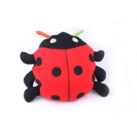 Red and Black Beetle Hold Pillow Lady Bug Cushion