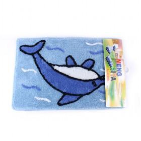 Blue Dolphin Area Rug/ Chair Mat/ Door Bedroom Carpet