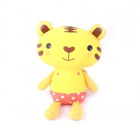 Hot-sale Yellow Smiling Tiger Hold Pillow