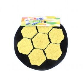 Good Quality Yellow Round Football Design Area Rug/ Chair Mat/ Door Bedroom Carpet