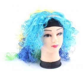 High Quality Blue Women Costume Short Hair Wigs