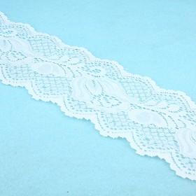 Stretch White Lace Ribbon 7cm