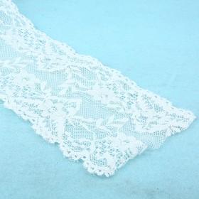 Stretch White Lace Ribbon 10cm