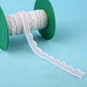 Stretch White With Pink Flower