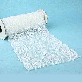 Stretch White Lace Ribbon 20cm