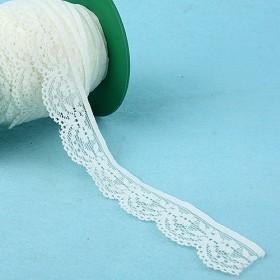 Stretch White Scallops Lace Ribbon