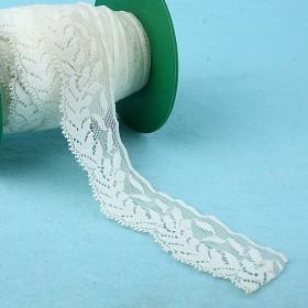 Stretch White Lace Ribbon 5cm