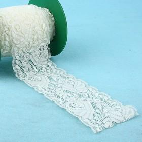 White Floral Lace Ribbon 7cm