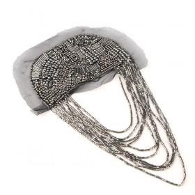 Silver Hand Beads Aluminum Chain