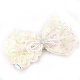 White Bow Clothing Accessory