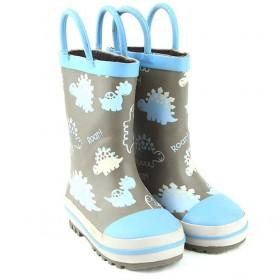 Kids Rain Boots Blue Dinosar