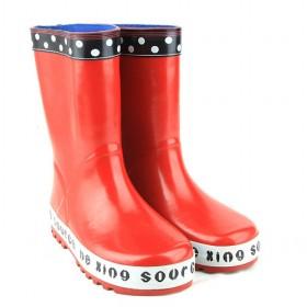 Kids Rain Boots Red Dot