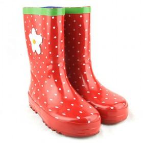 Kids Rain Boots Red With