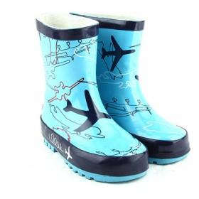 Kids Rain Boots Blue Plain