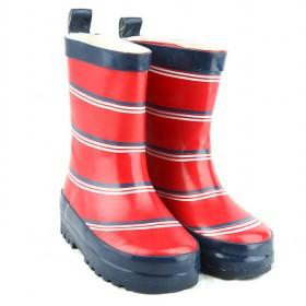 Wholesale Kids Rain Boots Stripe Red