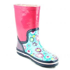 Wholesale Kids Rain Boots Spliced Flower