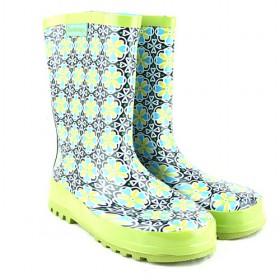 Kids Rain Boots Green Vintage