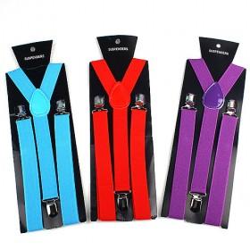 Solid Color Pants Suspenders Mixed