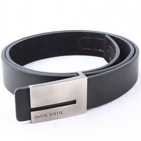 Men S Black Leather Buckle