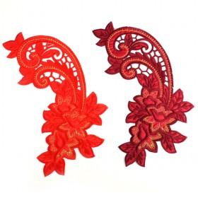 Machine Embroidery Appliques Red