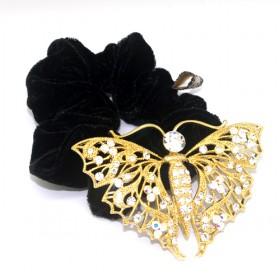 Golden Butterfly Hair Elastic Band