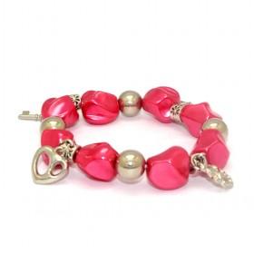 Red Resin Beads Bracelet