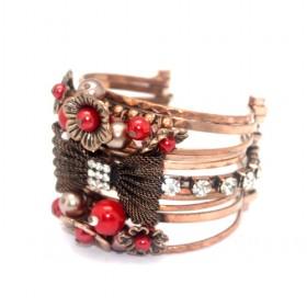 Red Beads Bracelet Bangle