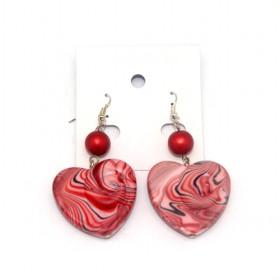 Red Heart Earing