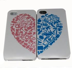 Couple Phone 4 Shell,Couple Set, Heart Shape