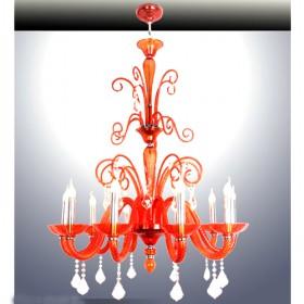 Red Pendant Crystal Ceiling Lights