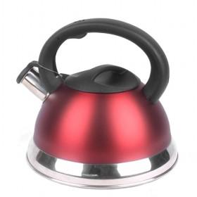 Cute Mini Red Plated Wide Stainless Steel Electric Water Boiler