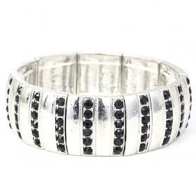 Silver Rhinestone Bangle 2 Colors