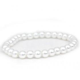 White Bead Bracelet 32 Beads