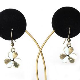 Clover Fish Hook Earrings Lead